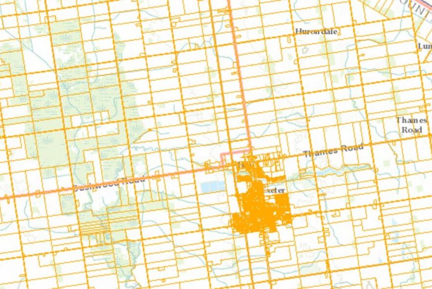 A sample image of Municipal 511's mapping interface